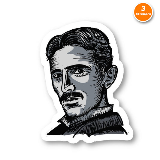 Nikola Tesla Vinyl Sticker