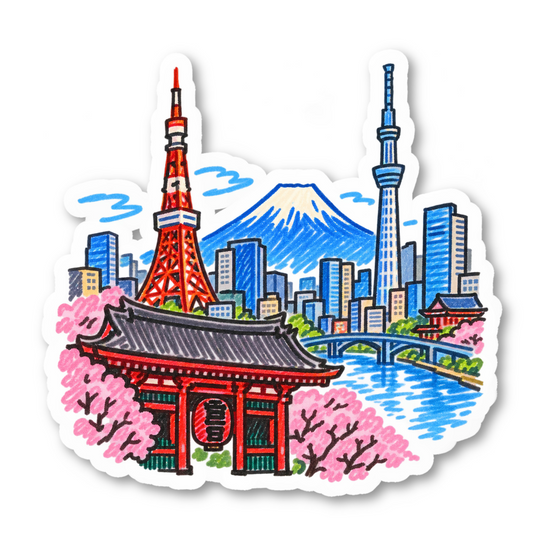 Tokyo Vinyl Sticker