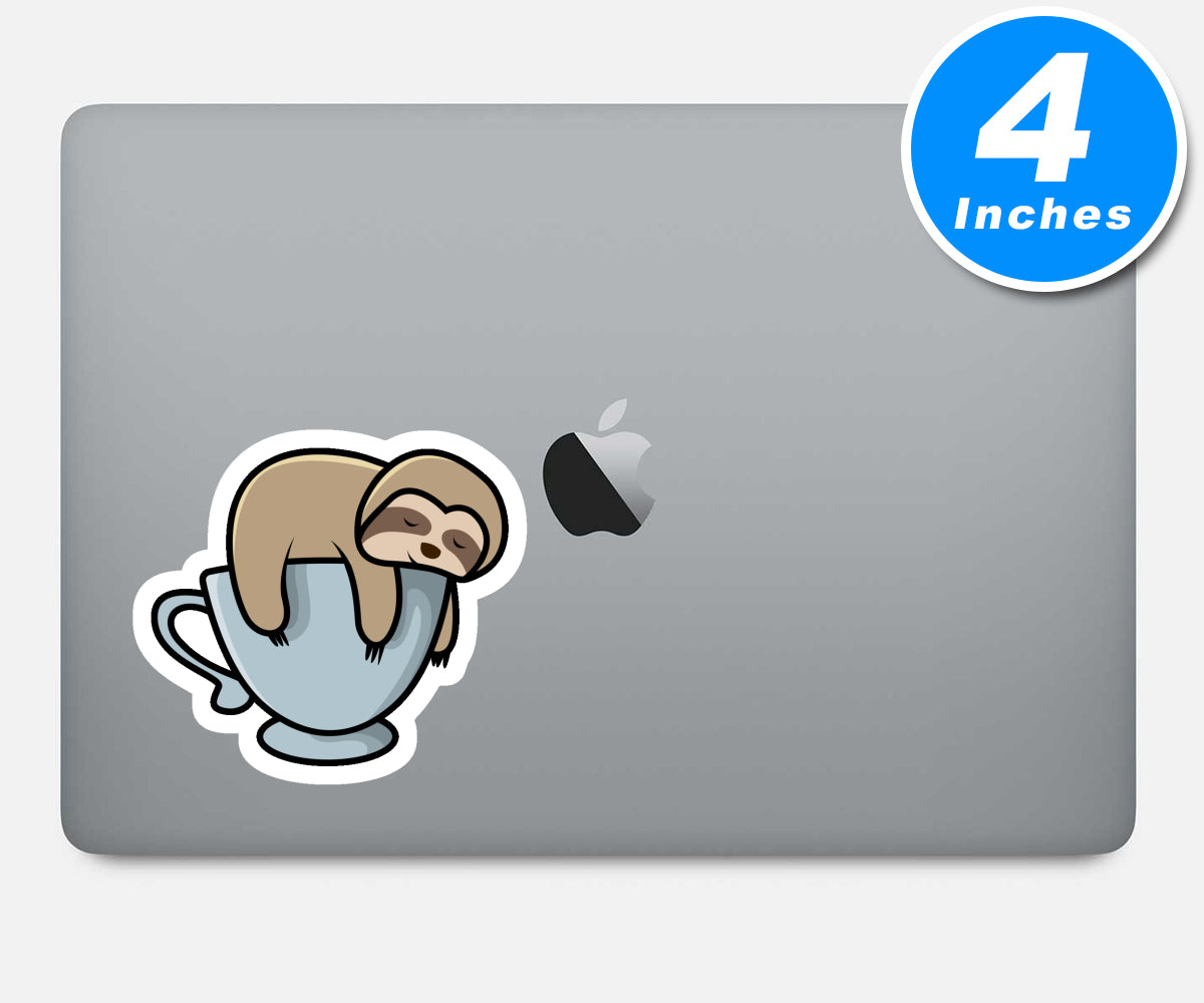 Lazy Sloth Vinyl Stickers