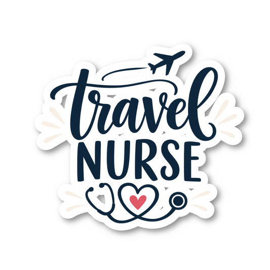 Travel Nurse Vinyl Sticker