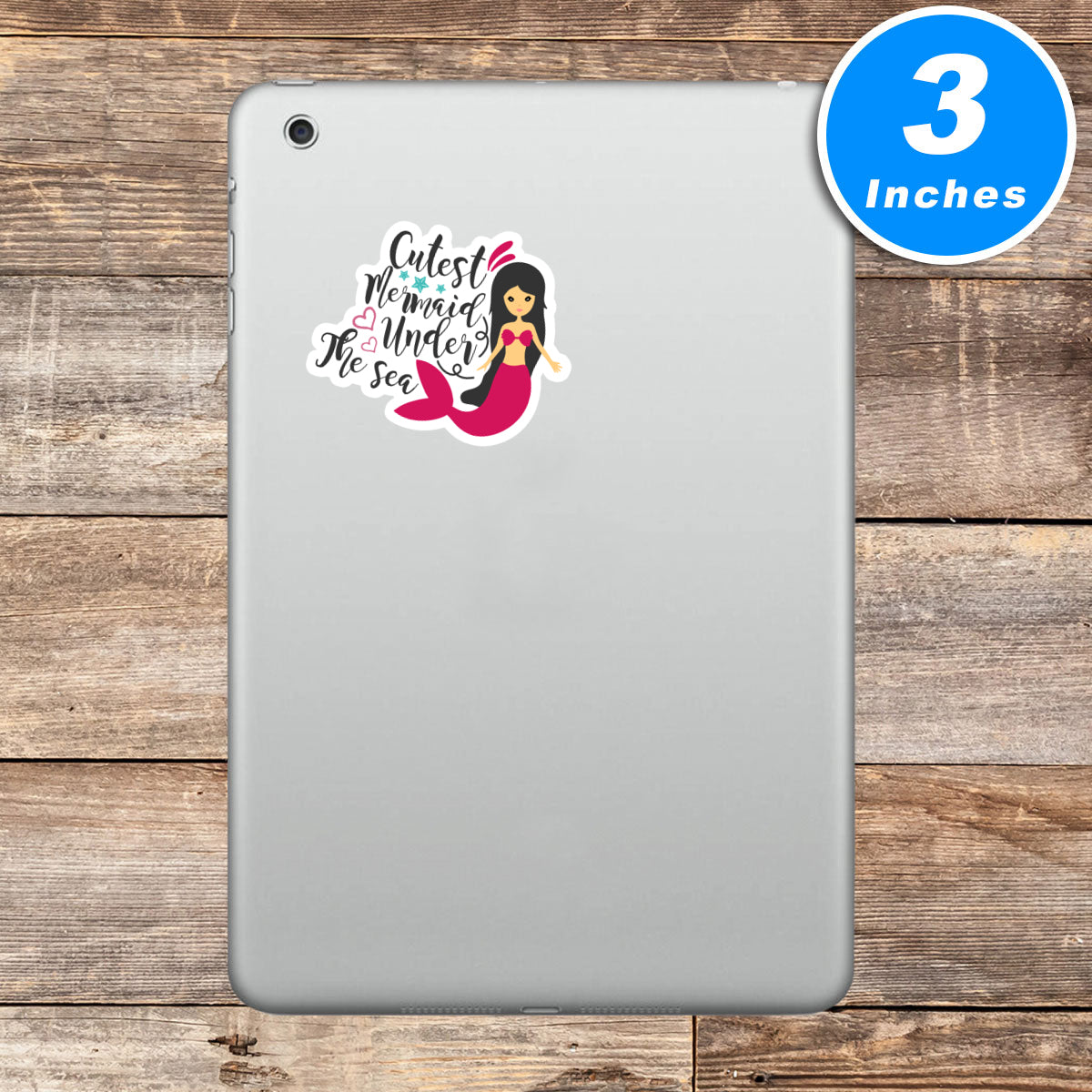 Cutest Mermaid Under The Sea Vinyl Stickers