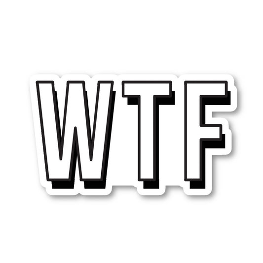 Wtf Vinyl Sticker