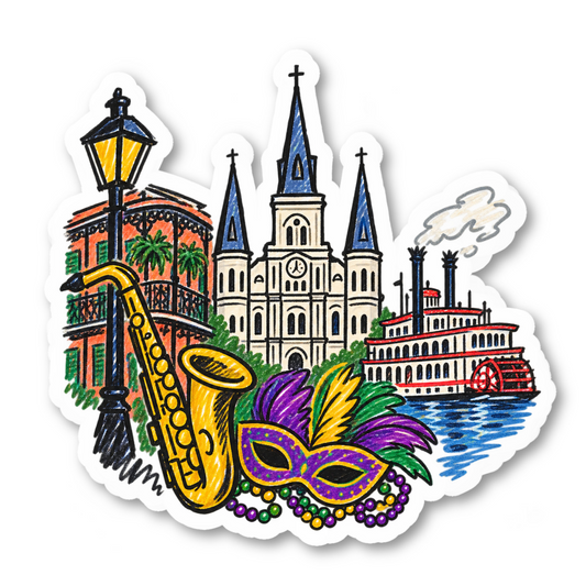 New Orleans Vinyl Sticker