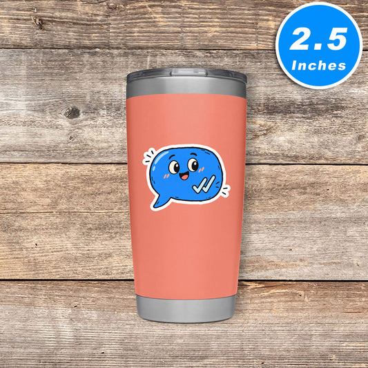 Leaving You On Read Text Message Bubble Vinyl Stickers