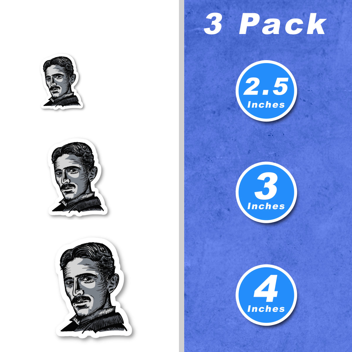 Nikola Tesla Vinyl Stickers