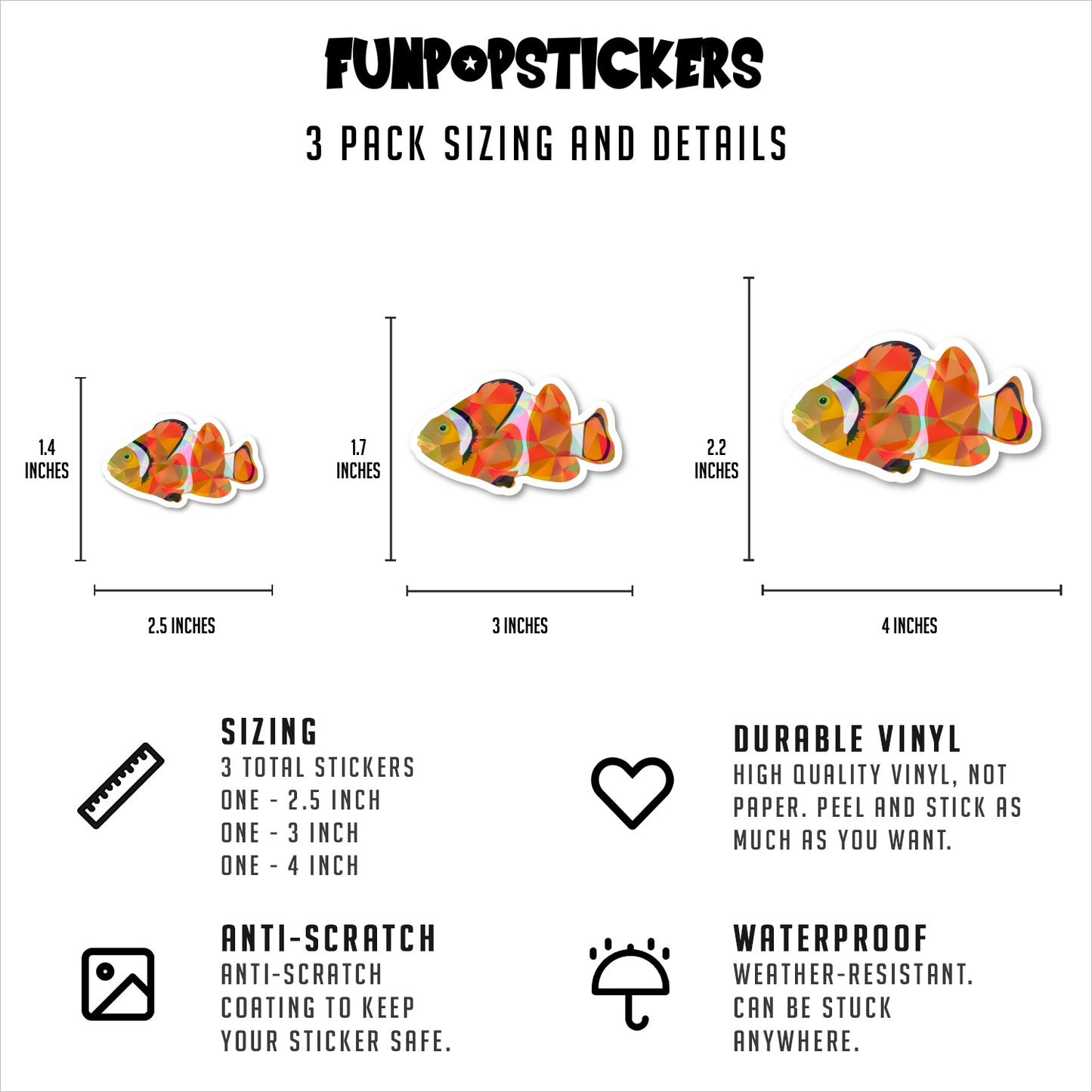 Goldfish Vinyl Stickers