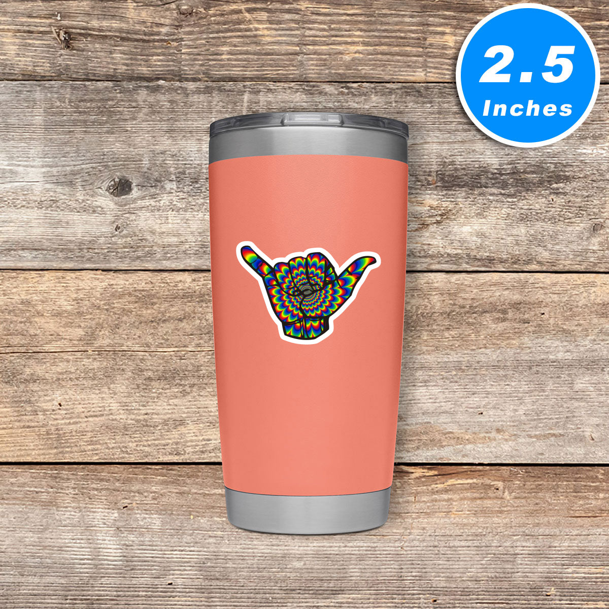 Psychedelic Groovy Vinyl Stickers