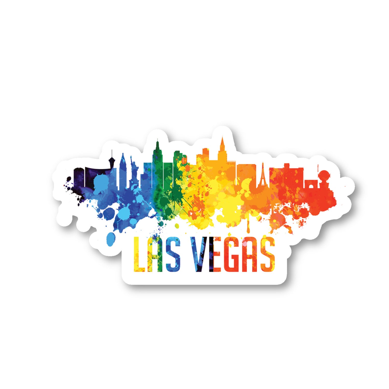 Las Vegas City Skyline Vinyl Sticker