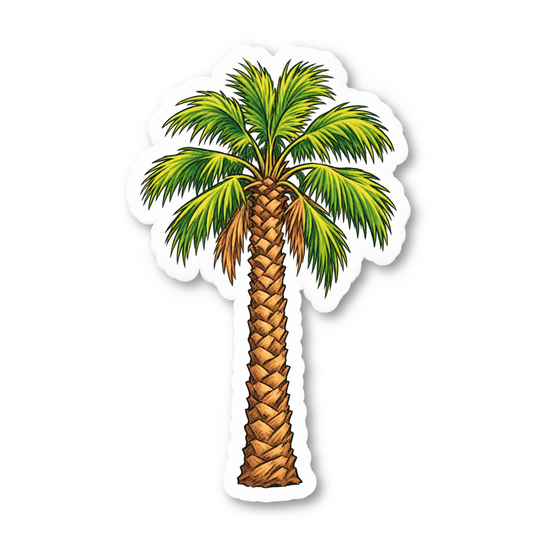 California Palm Tree Vinyl Sticker