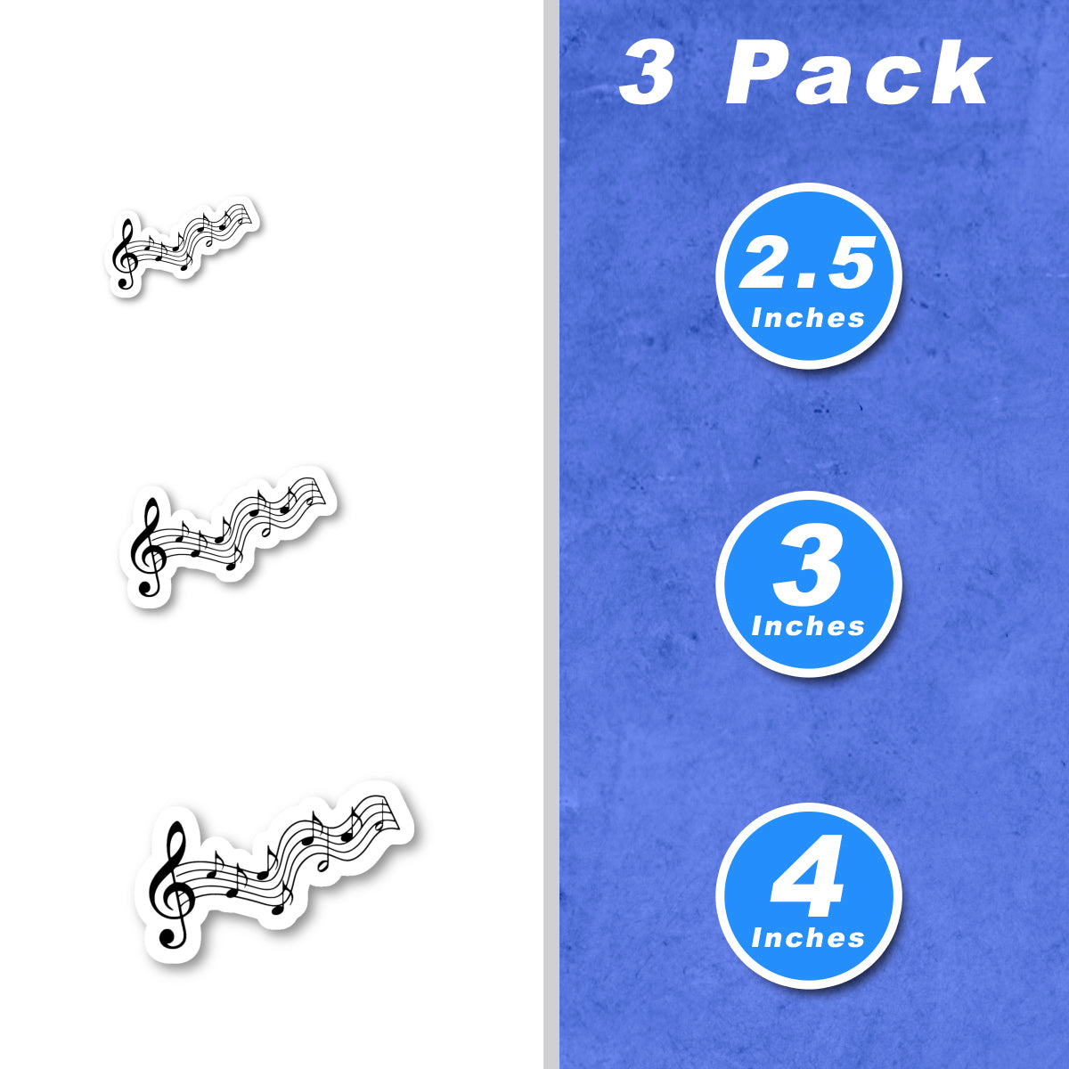 Musical Staff Vinyl Stickers