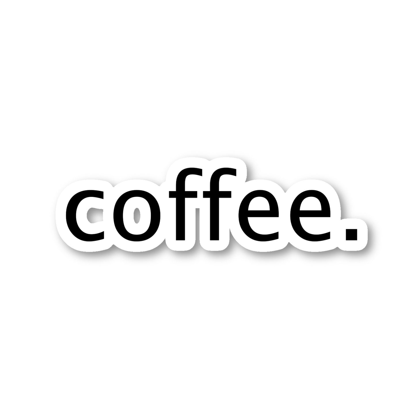 Coffee Vinyl Sticker