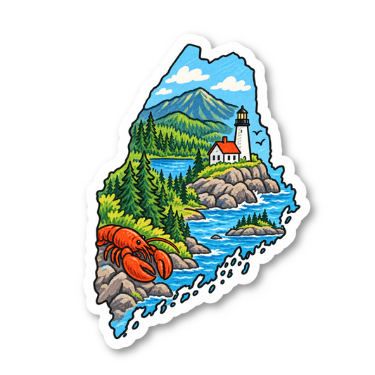Maine Vinyl Sticker