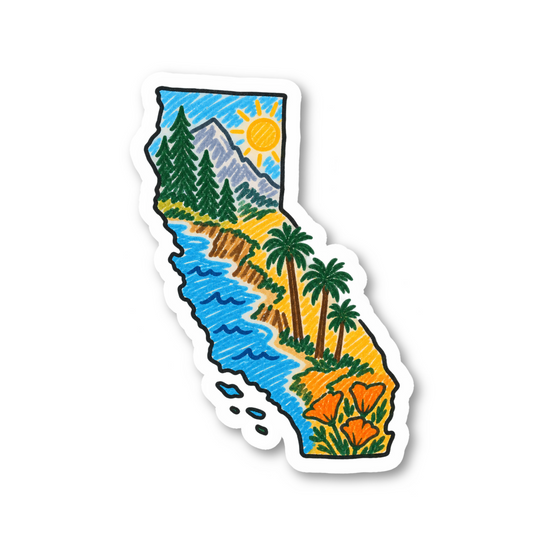 California Sticker Vinyl Sticker