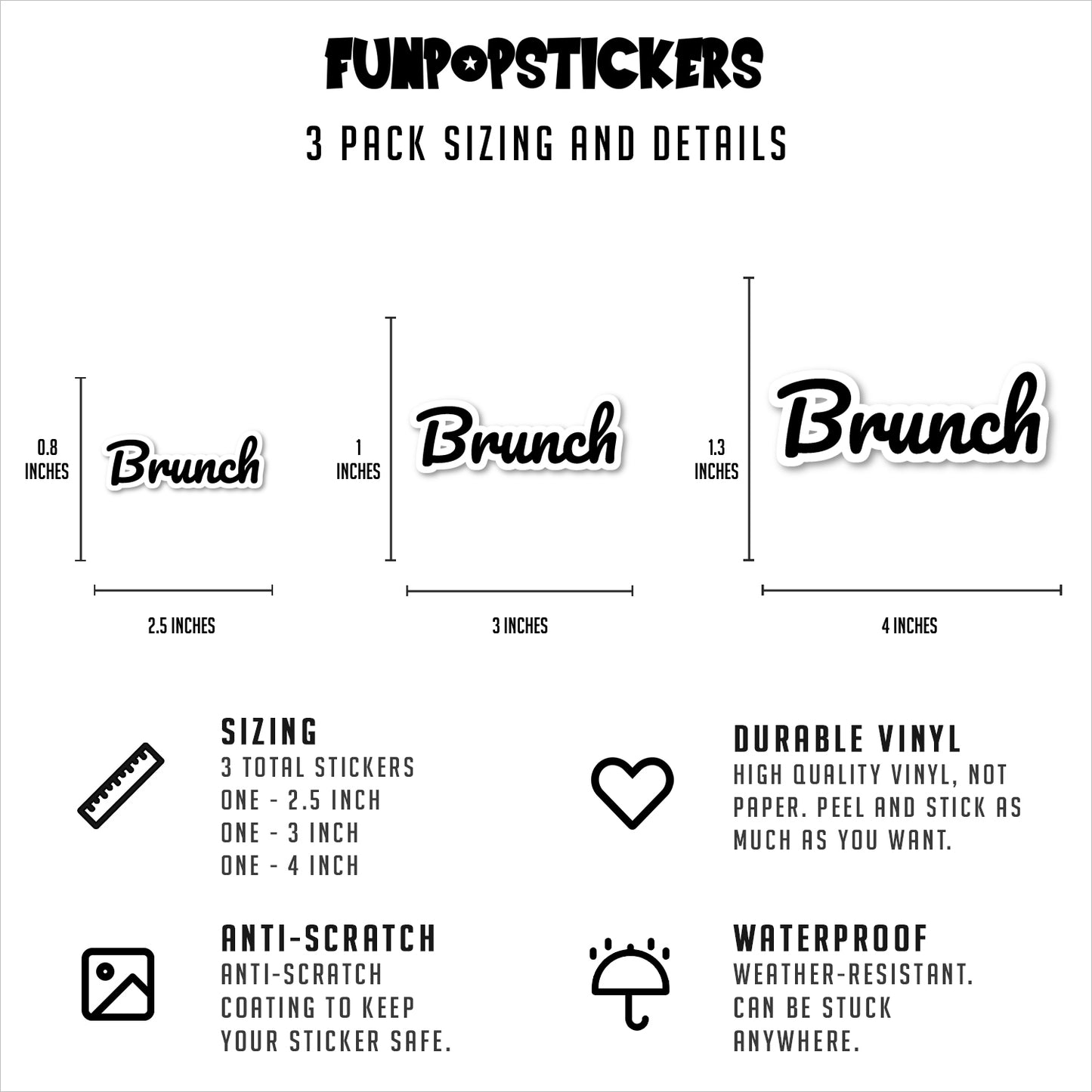 Brunch Vinyl Stickers