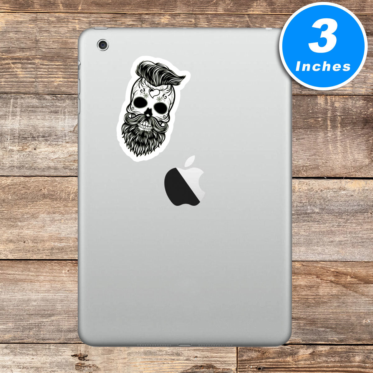 Hipster Skull Vinyl Stickers