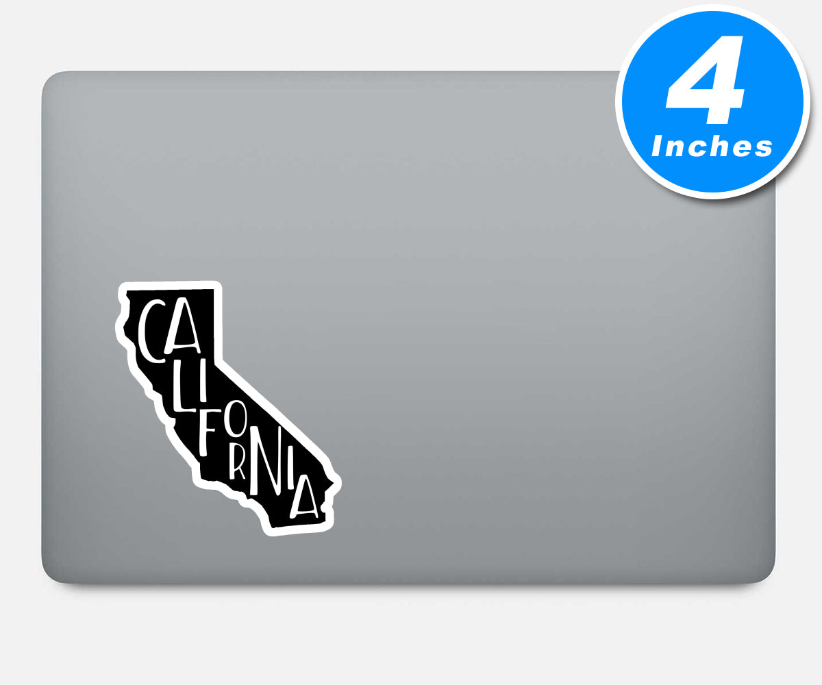 California State Outline California Vibes Vinyl Stickers