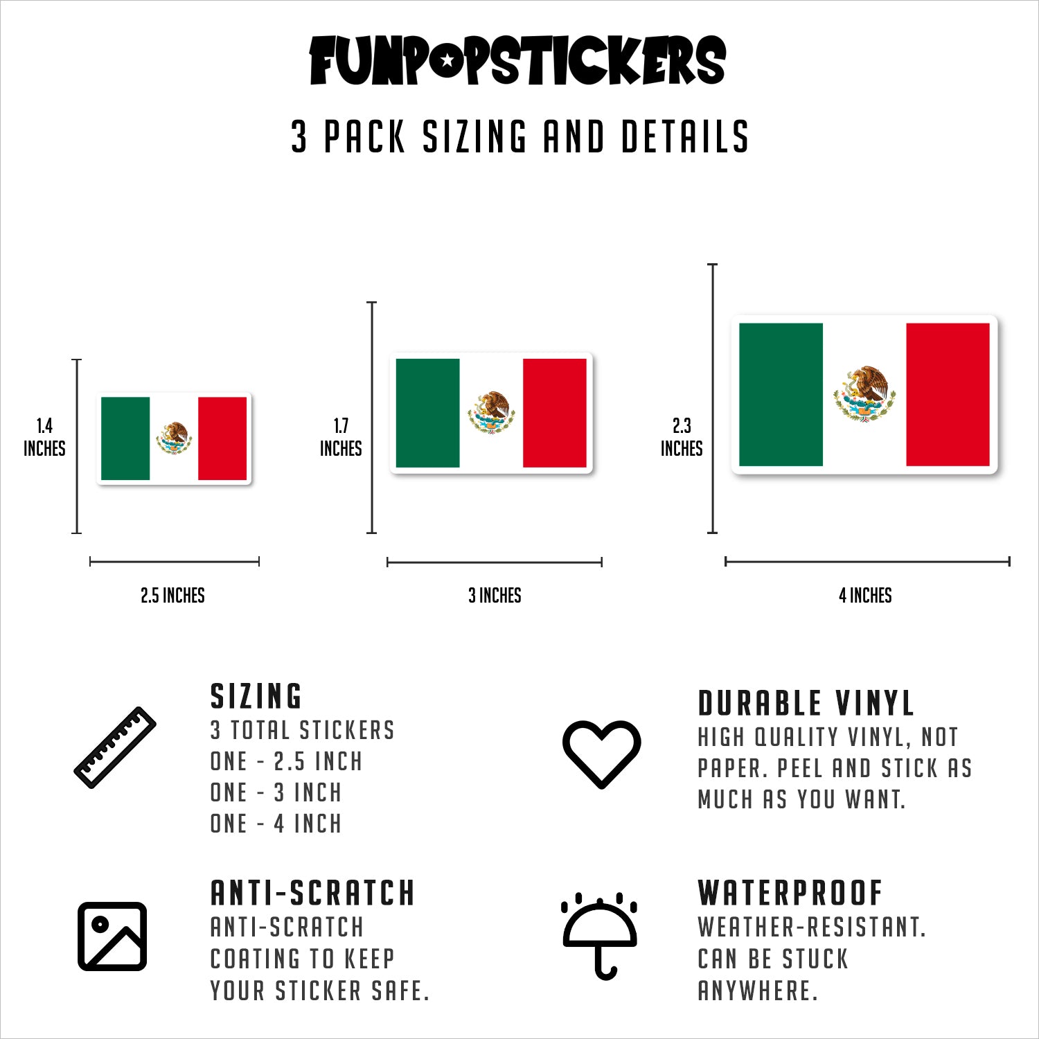 Mexico Mexican Vinyl Stickers