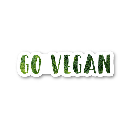 Go Vegan Vinyl Sticker