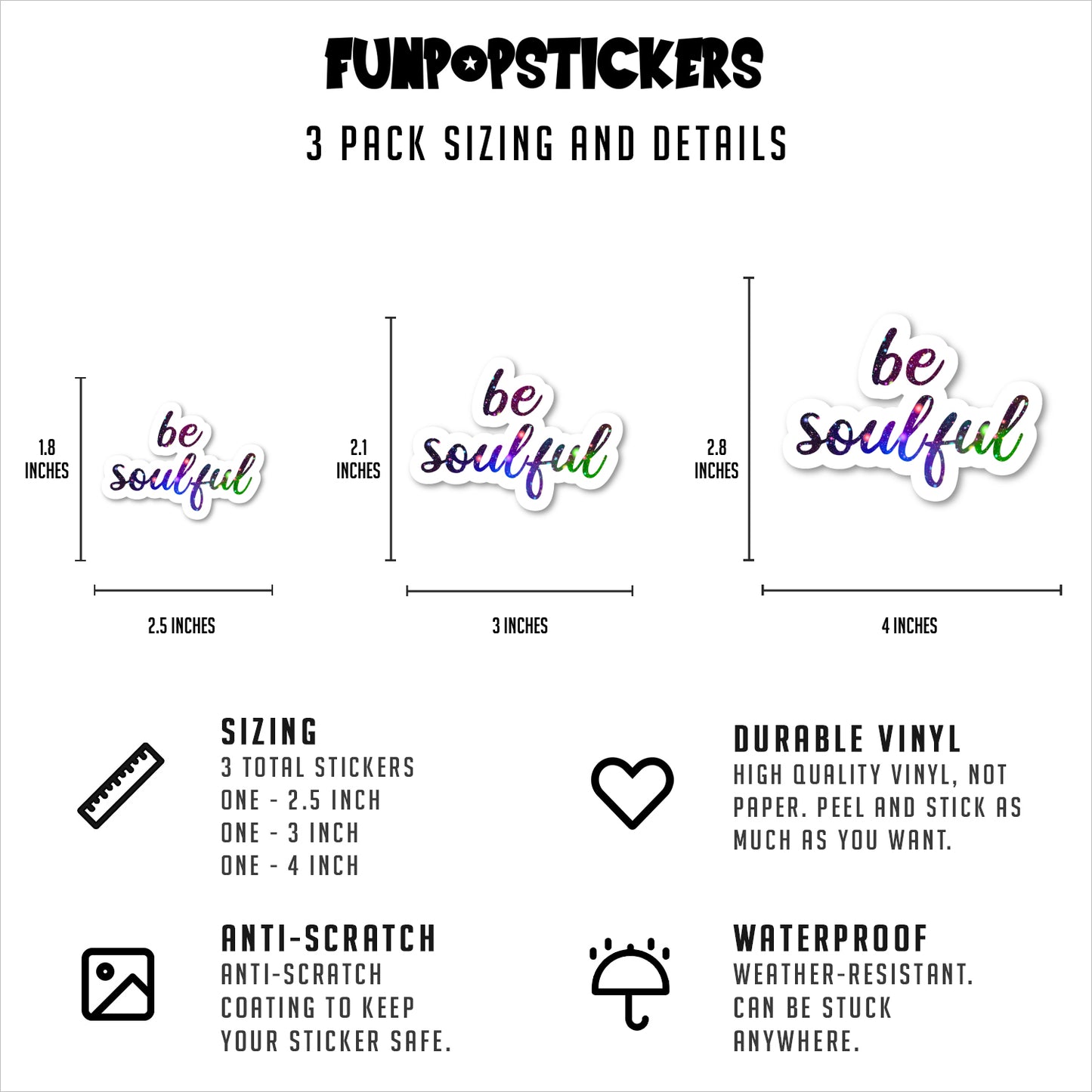 Be Soulful Vinyl Stickers