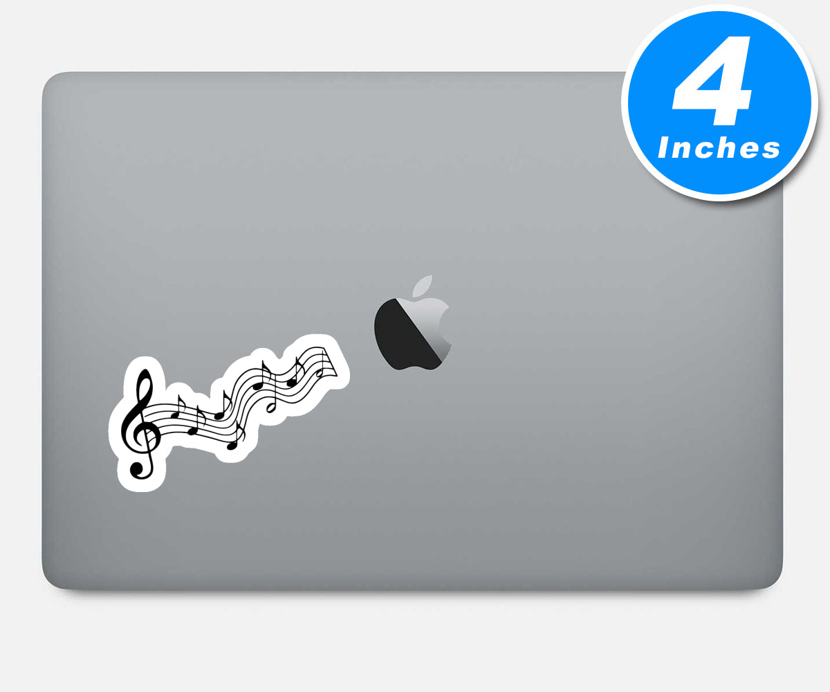Musical Staff Vinyl Stickers