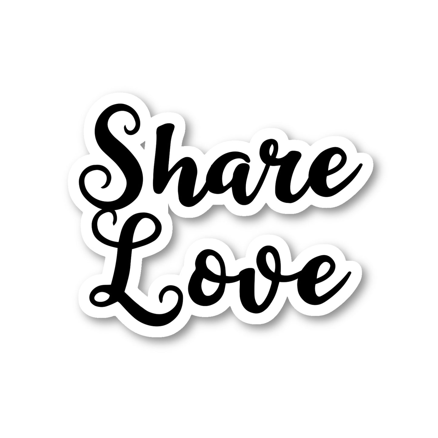 Share Love Vinyl Sticker