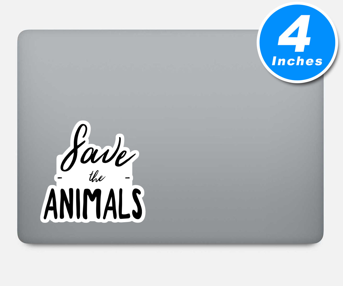 Save The Animals Vinyl Stickers