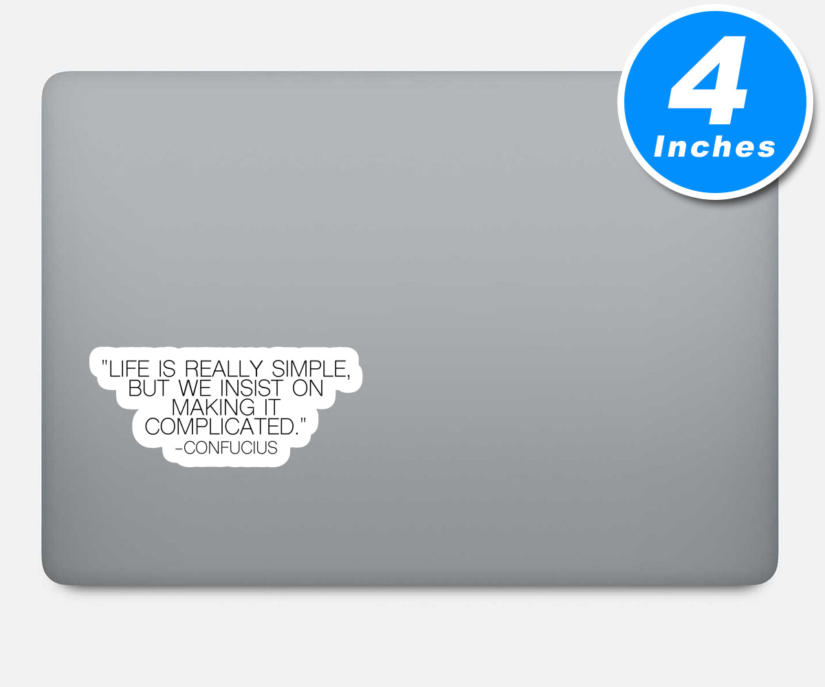 Confucius Vinyl Stickers