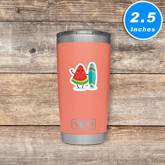 Watermelon Surboarding Vinyl Stickers