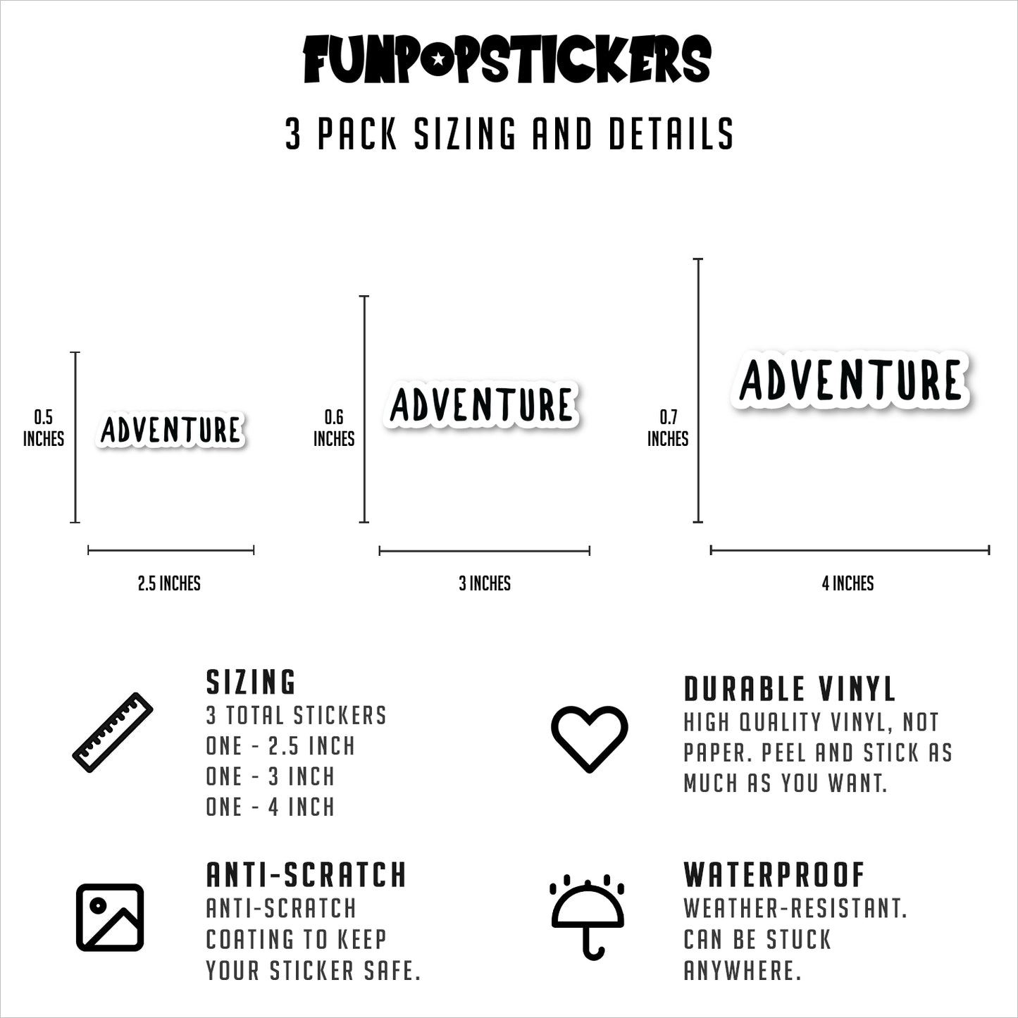Adventure Vinyl Stickers