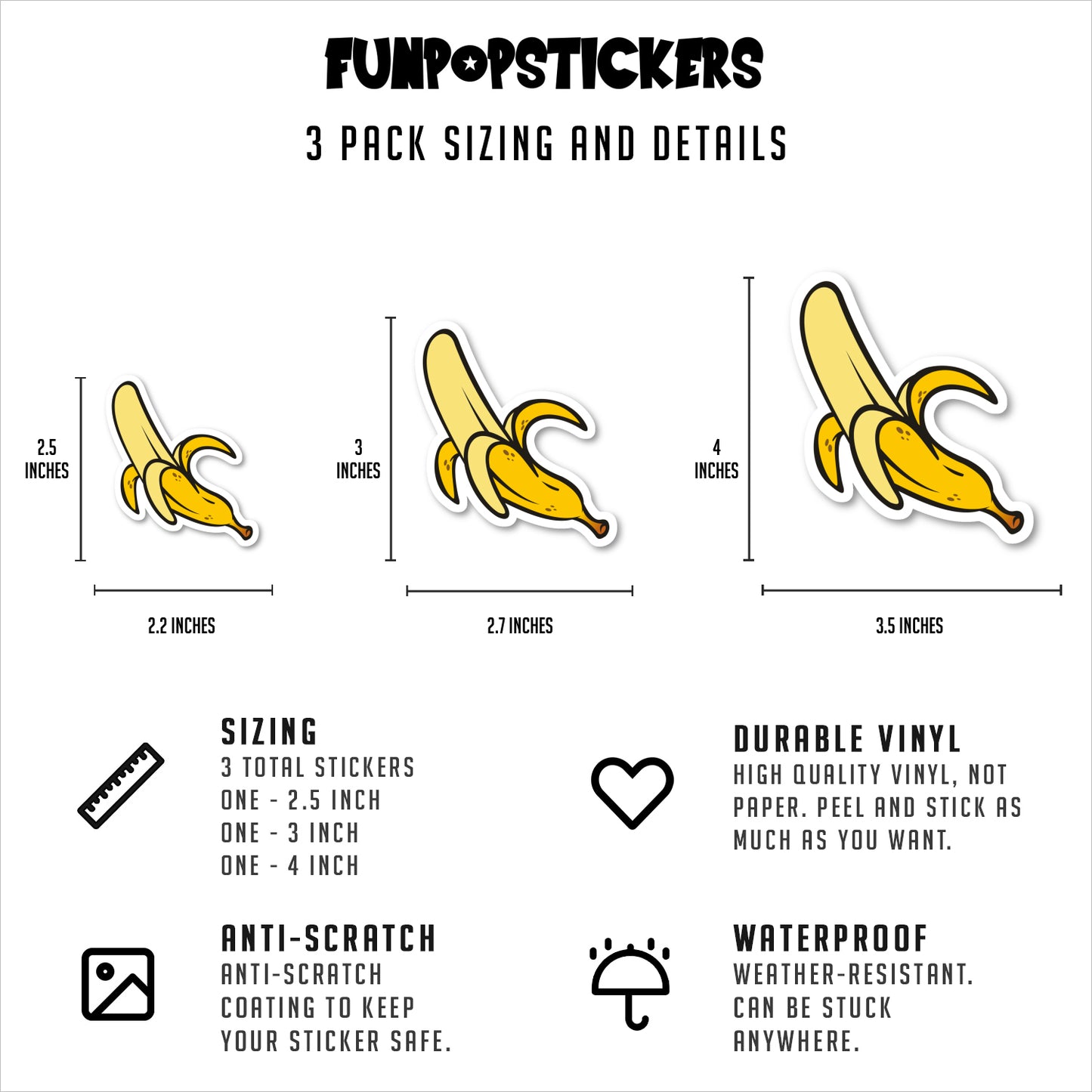 Banana Vinyl Stickers
