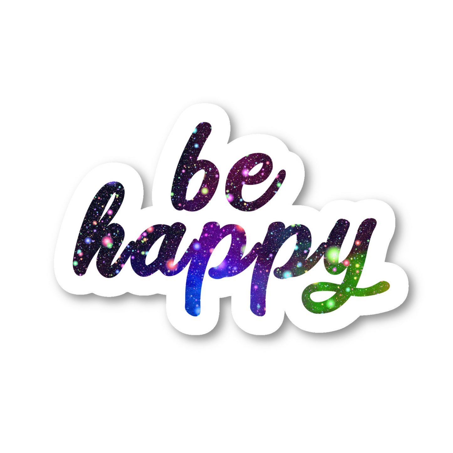Be Happy Vinyl Sticker