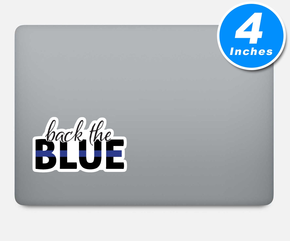 Back The Blue Blue Line Police Vinyl Stickers