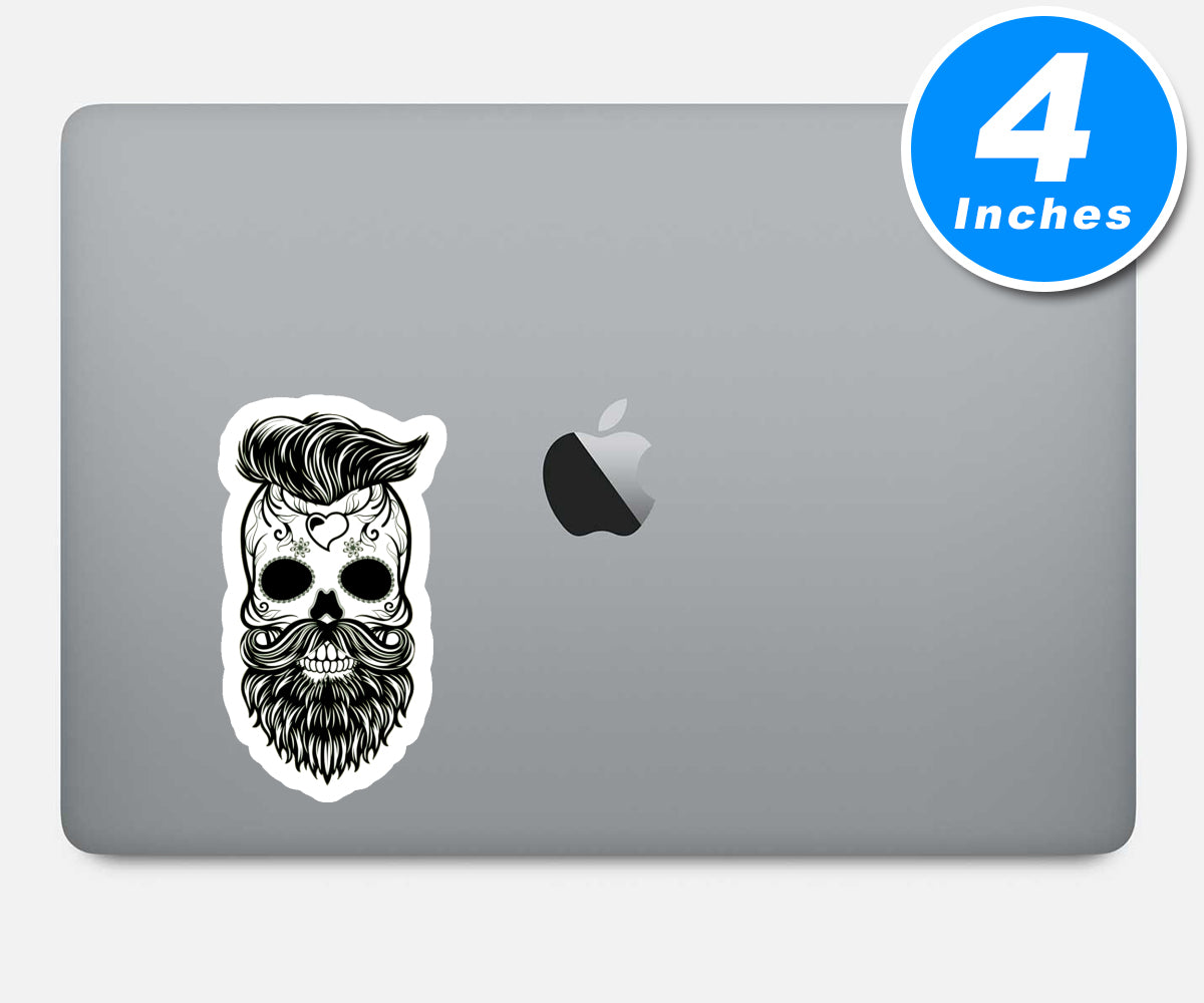 Hipster Skull Vinyl Stickers