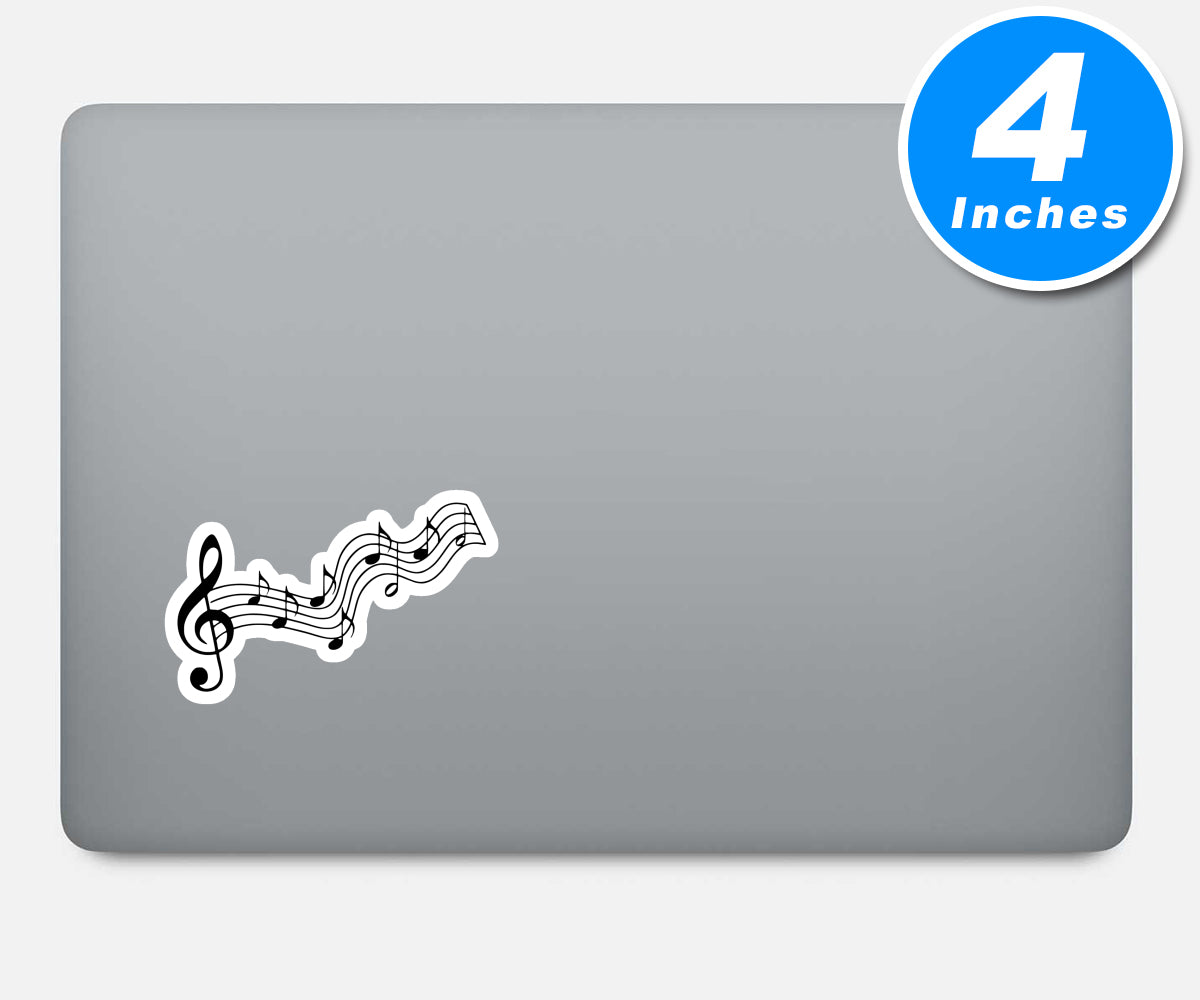 Musical Staff Vinyl Stickers
