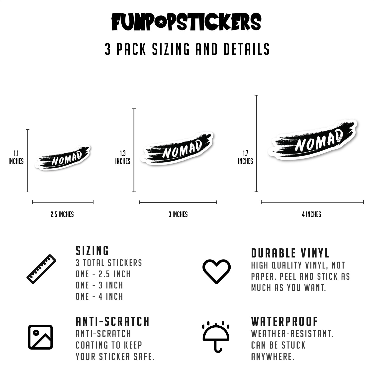 Nomad Vinyl Stickers