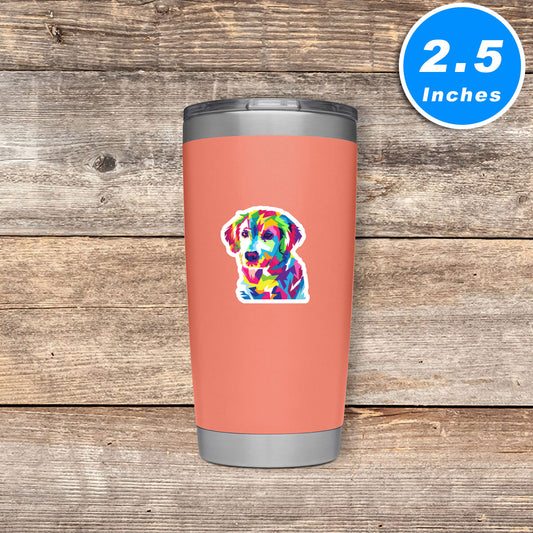 Colorful Dog Vinyl Stickers