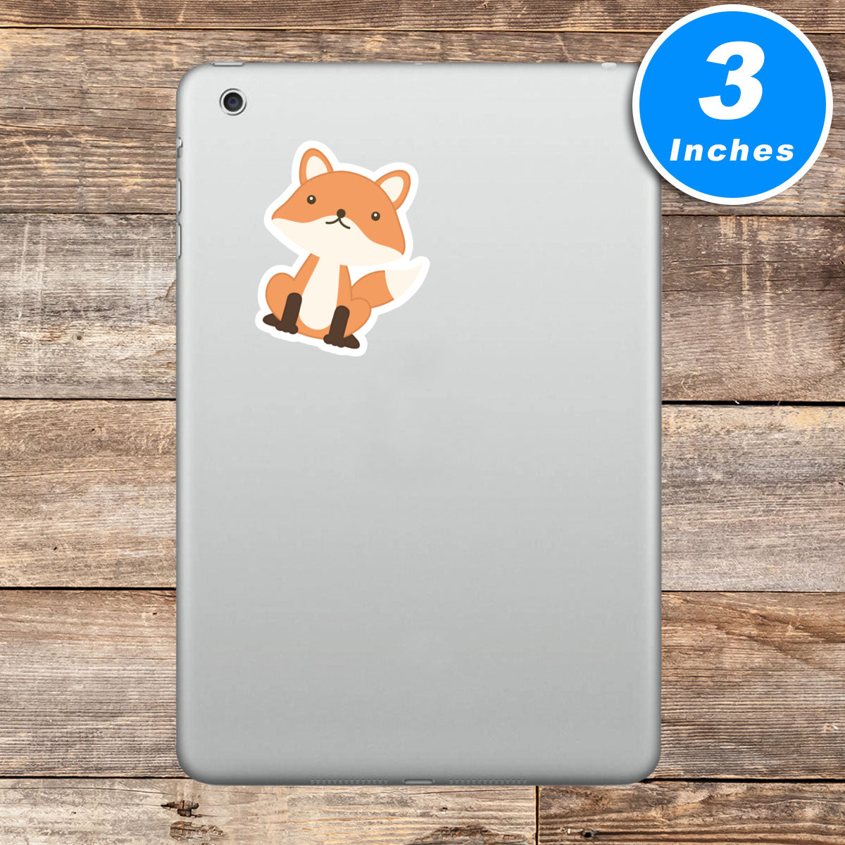 Fox Cute Sitting Vinyl Stickers