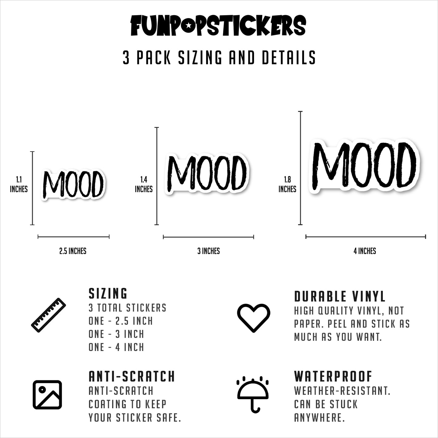 Mood Vinyl Stickers