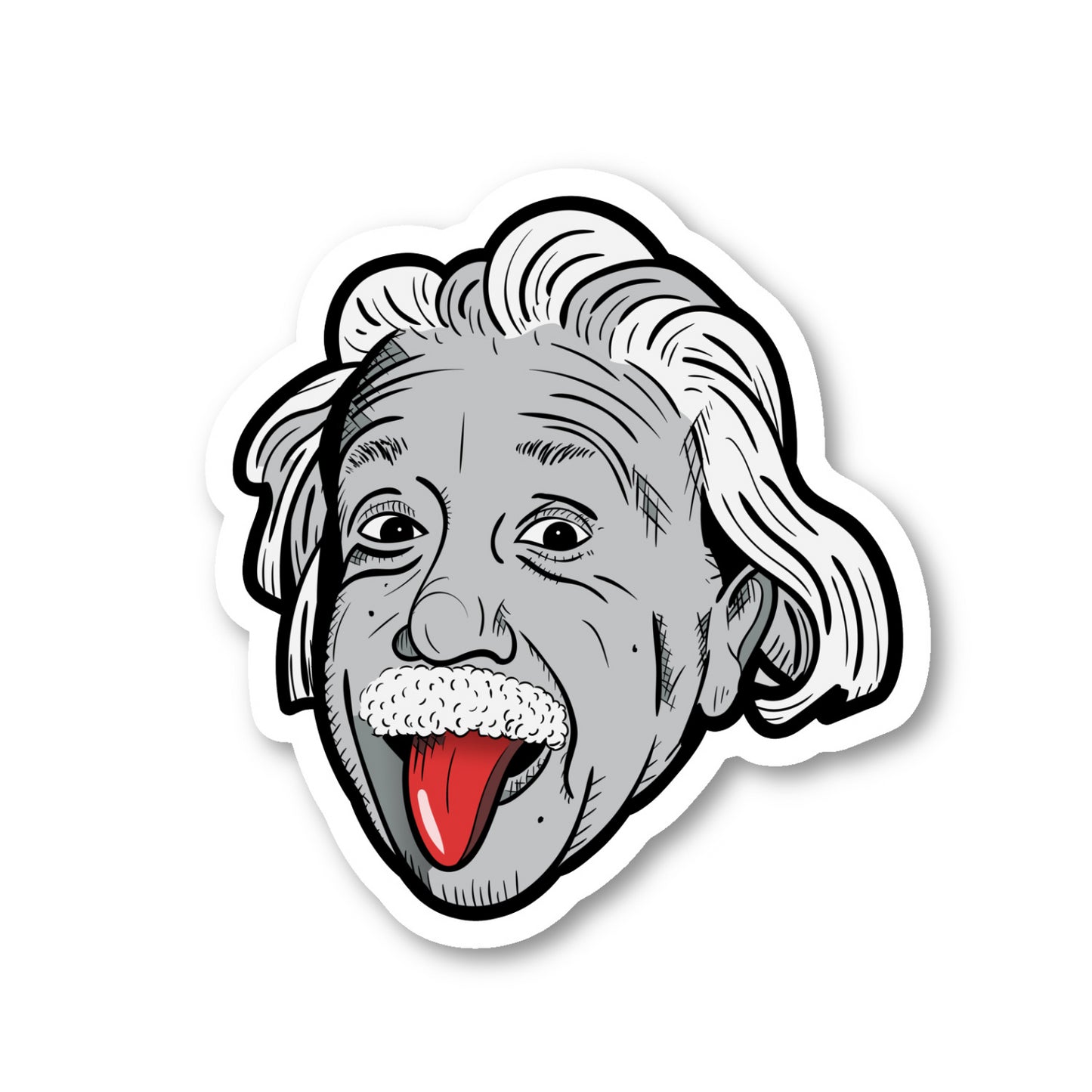 Einstein Vinyl Sticker