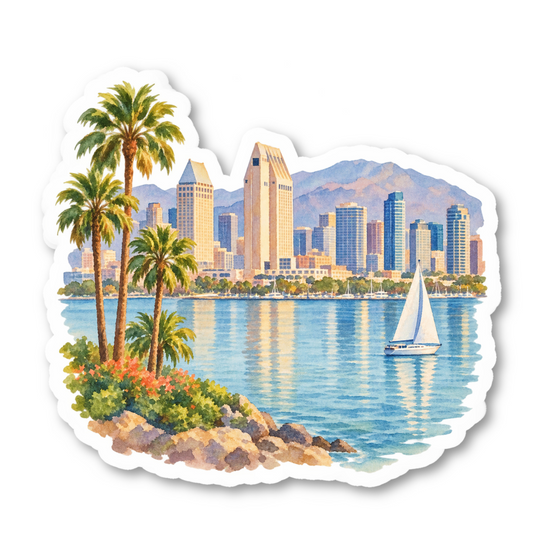 San Diego Vinyl Sticker