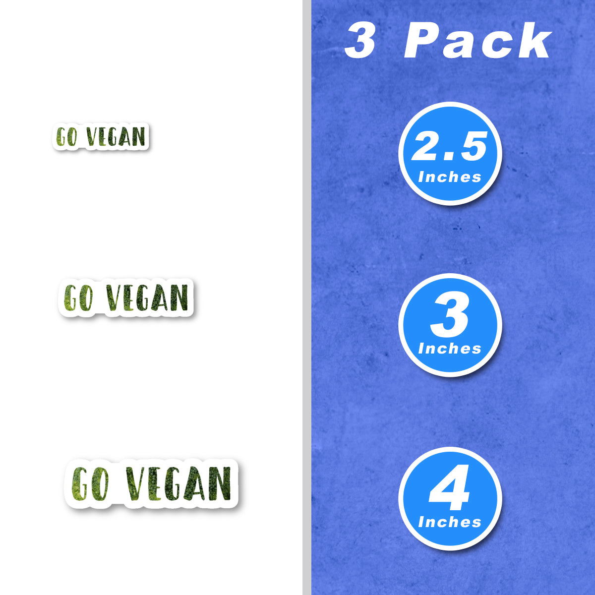 Go Vegan Vinyl Stickers