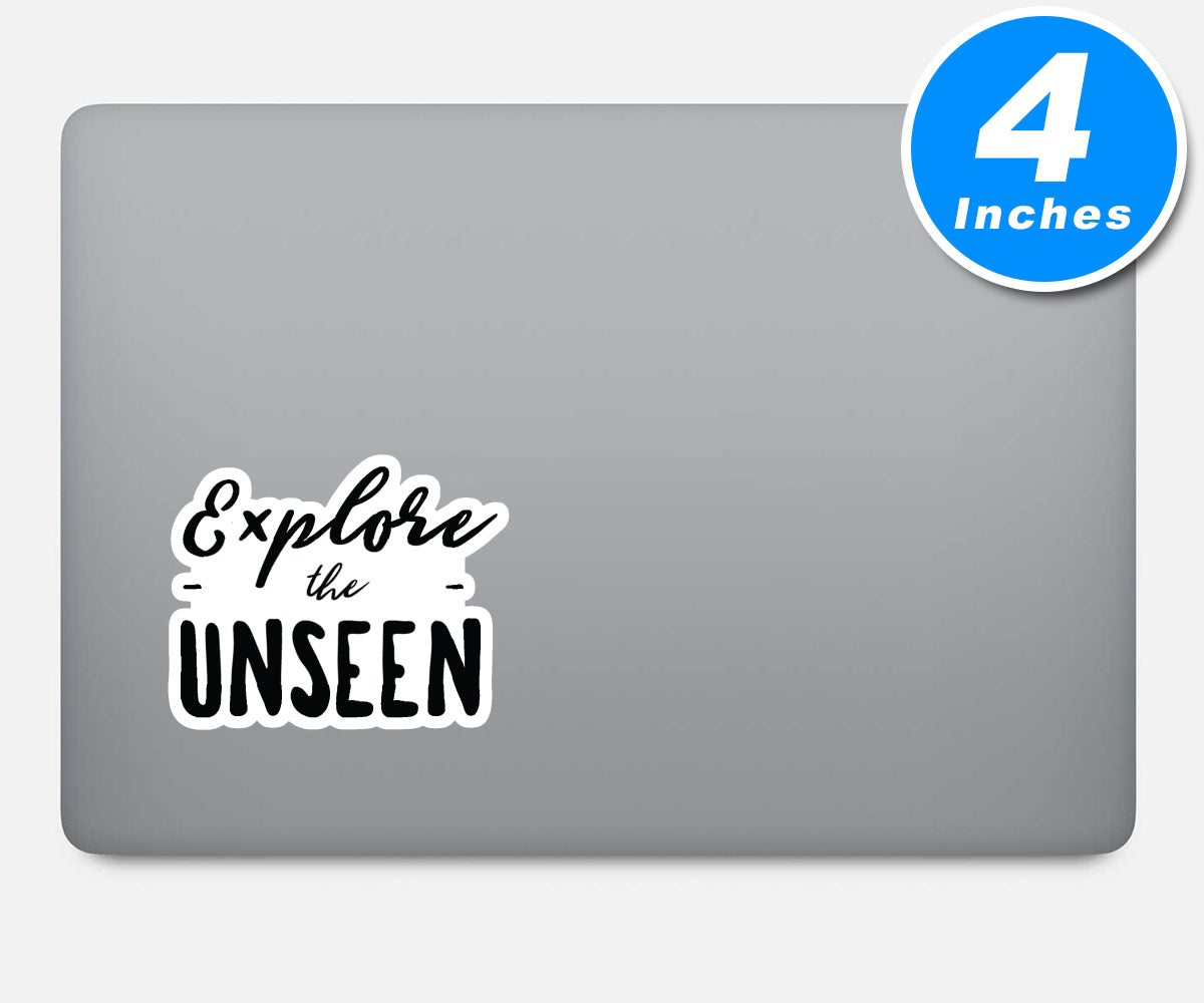 Explore The Unseen Vinyl Stickers