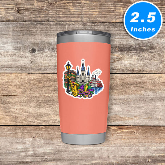 New Orleans Vinyl Stickers