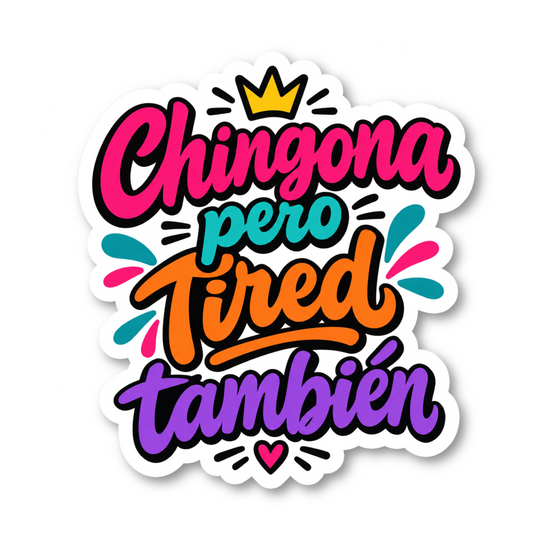 Latin Spanglish Phrases Vinyl Sticker