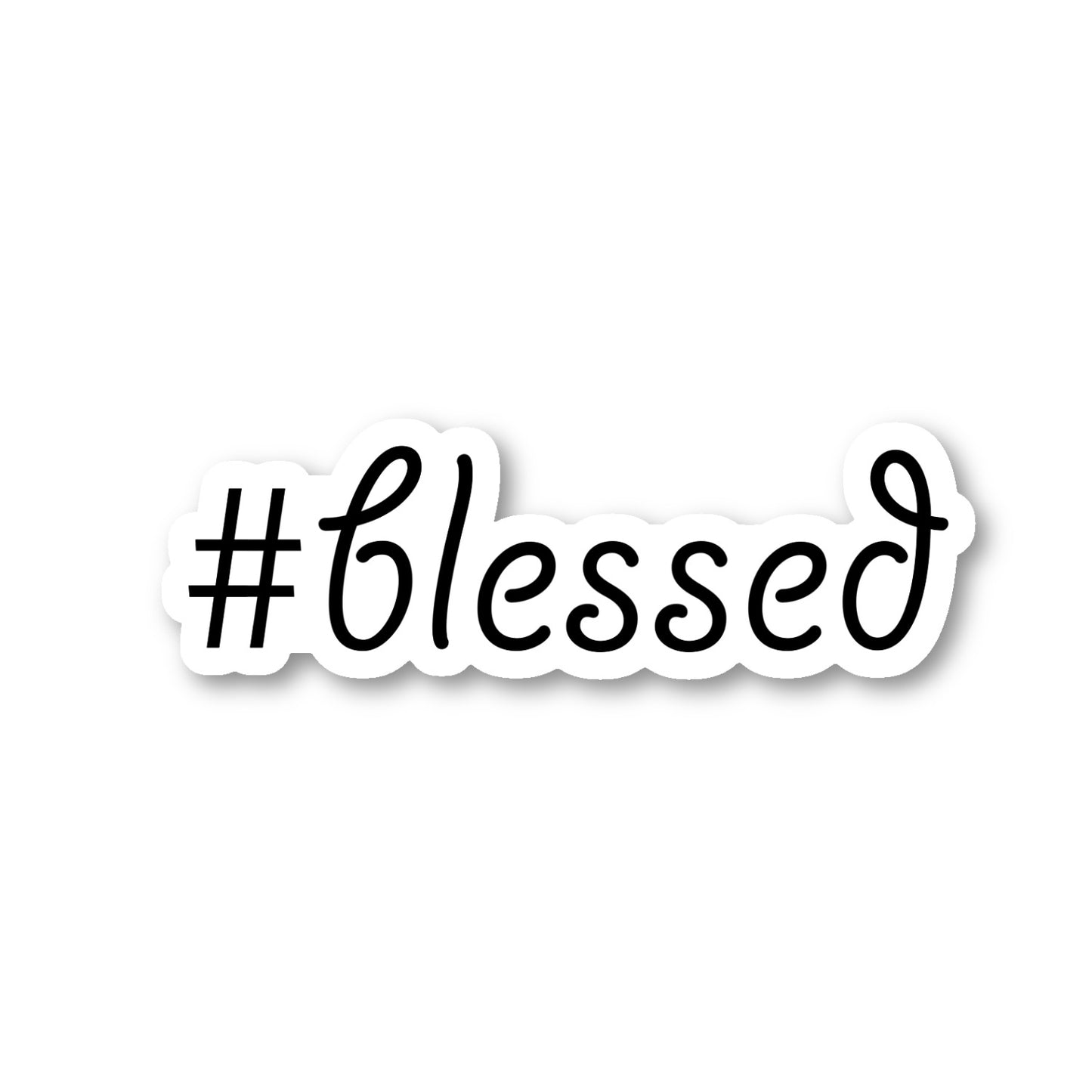 Hashtag Blessed Vinyl Sticker