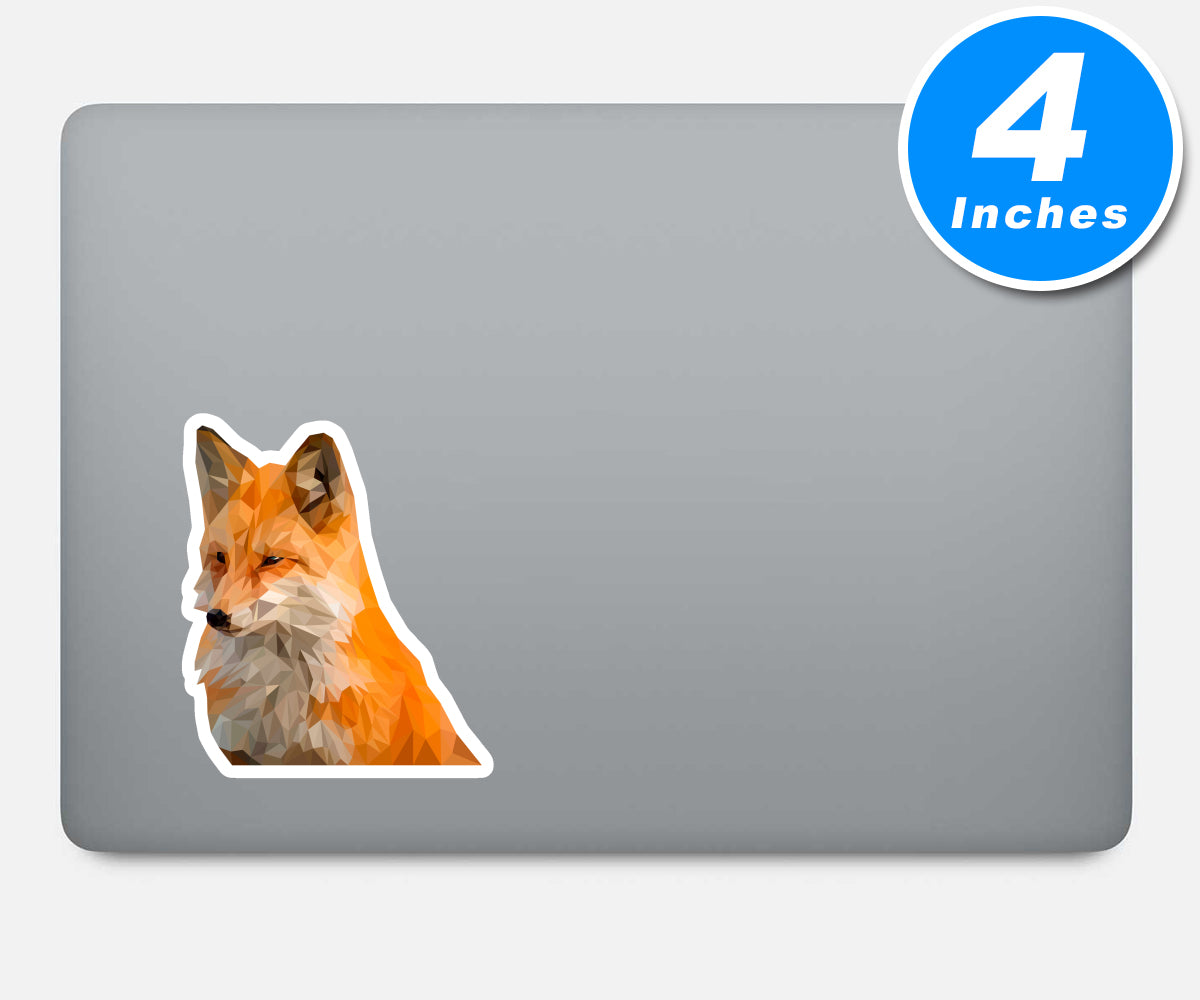 Fox Pixelated Vinyl Stickers