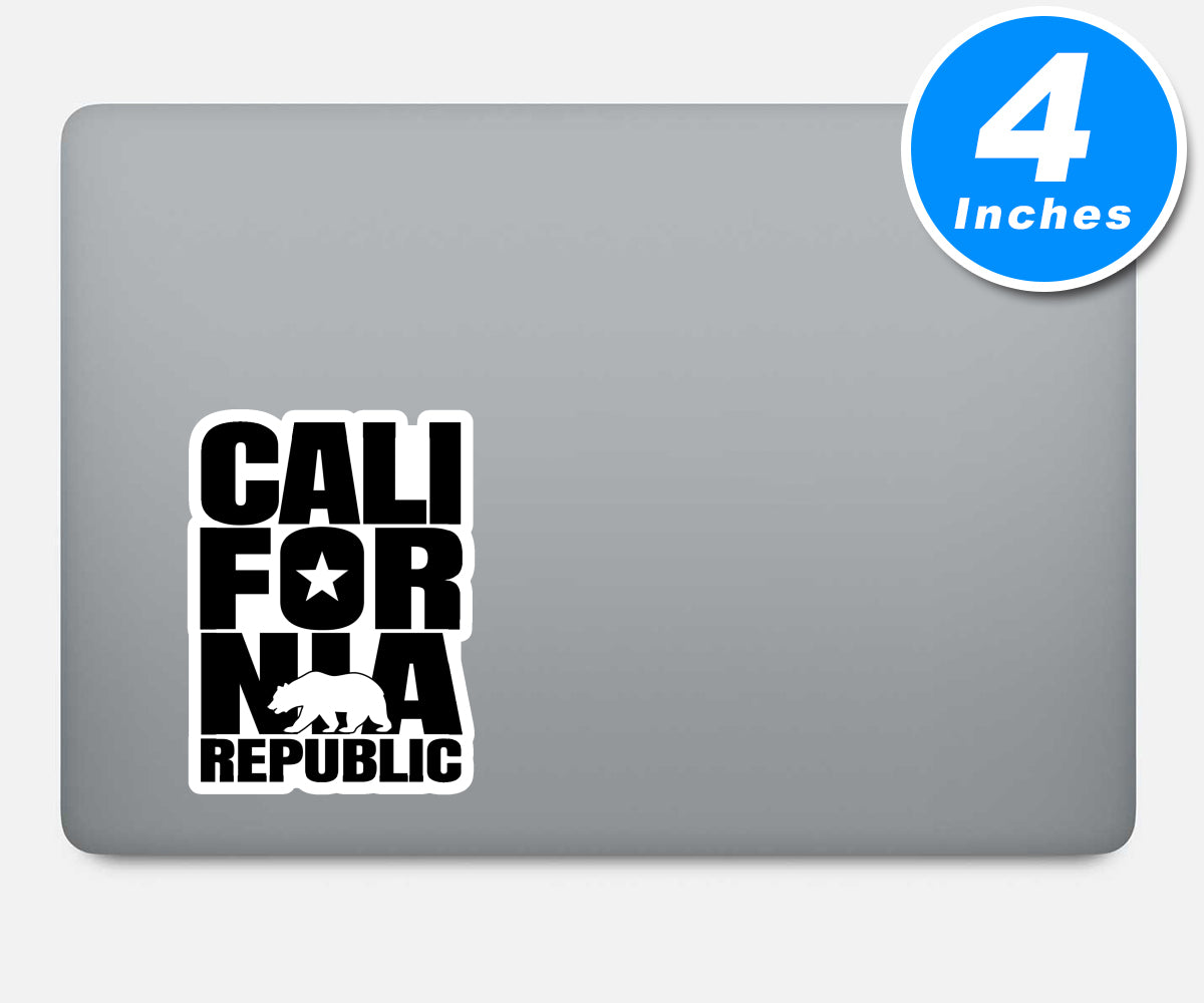 California Republic Bear Vinyl Stickers