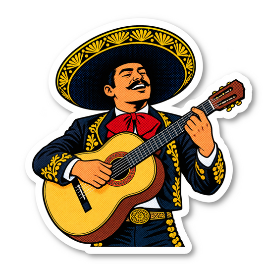 Mariachi Music Stickers Vinyl Sticker