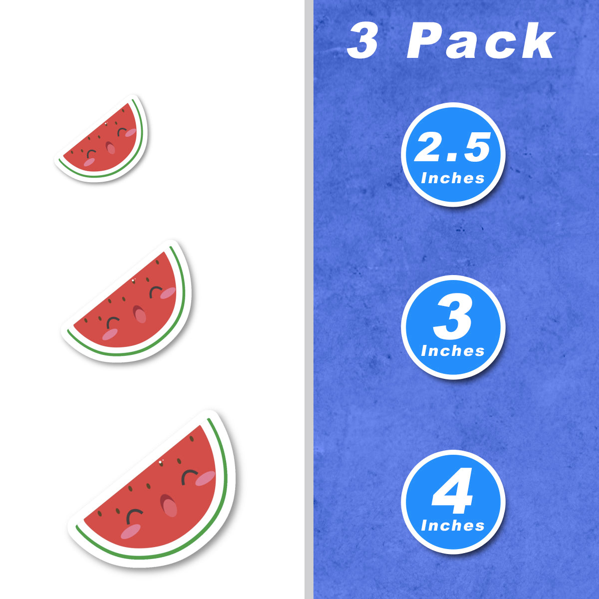 Smiling Watermelon Vinyl Stickers