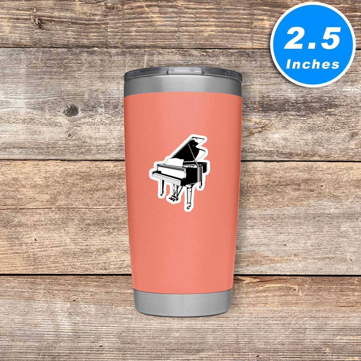 Music Lovers Grand Piano Vinyl Stickers